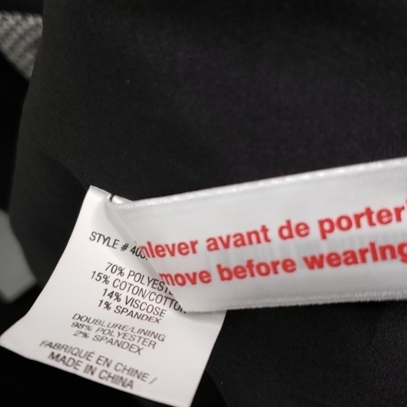 Laura Petites Black & White Check Blazer Size 12 - Picture 6 of 6